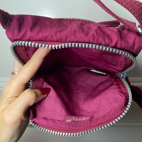 KIPLING El Dorado Small Crossbody Small Bag Purse in Very Berry Nylon - Picture 10 of 13